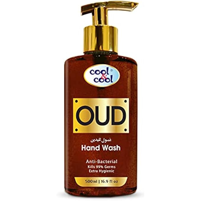 Cool & Cool ARABIC SERIES OUD HAND WASH -500ML - ANTIBACTERIAL, ALCOHOL-FREE, MOISTURIZING WITH VITAMIN E, 99% GERM-KILLING FORMULA - Image 1